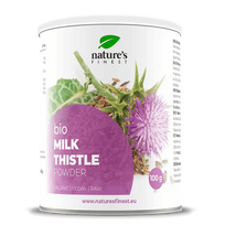 NATURE'S FINEST BIO MILK THISTLE POWDER Ekologiški tikrojo margainio (milk thistle) milteliai