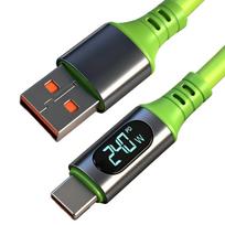 240W itin greito įkrovimo C tipo laidai Skaitmeninis ekranas Didelės spartos duomenų perdavimo laidas USB C tipo į C laidą, skirtas IPhone15 16 17Pro