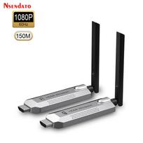 50m 100m 150M Wireless HDMI Video Audio Transmitter and Receiver Extender Display Screen Share Adapter for Laptop TV Projector