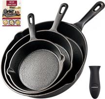 Ketaus keptuvių rinkinys OVERMONT OM-Skillet Set, Ketaus keptuvių rinkinys OVERMONT OM-Skillet Set