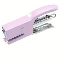 Small And Exquisite Manual Metal Hand-Held Stapler for Macaron 1pc violetinė