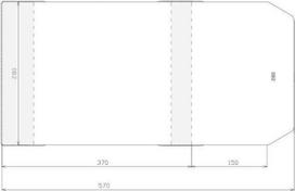 Reguliuojamas dangtelis 280x520mm (50vnt) - Stapel
