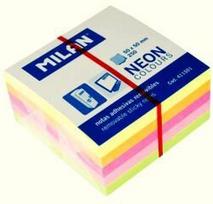 "Post-it" užrašai neon mix mini kubeliai 50x50 250vnt Milan