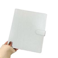 Waterproof Leather Budget Binder 6 Rings Binder Loose Leaf Notebook Binder