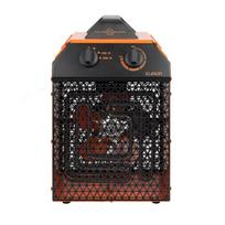 Elektrinis šildytuvas-ventiliatorius dirbtuvėms garažui ir pašiūrei 3000W 115m³ 2 režimai termostatas IP24 EK Delta 3000 332803 Eurom