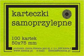 Fluo lipnūs lapeliai 50x75mm 100K žalios spalvos - Pažadėtoji žemė