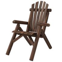 Lauko kėdė Adirondack medinė, iki 113 kg, ruda