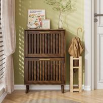 Batų spinta, graikinio riešuto medis, 60 cm, 2 atveriami stalčiai, 1 vnt
