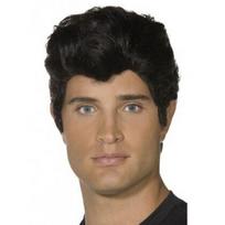 Perukas Danny Grease, juodas