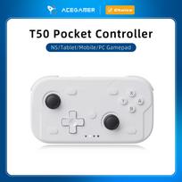 AceGamer Kišeninis žaidimų valdiklis Nešiojamas Hall tipo vairasvirtės 1000Hz Bluetooth žaidimų pultelis, skirtas Switch/Switch2/Android/iOS/PC/Steamdeck balta