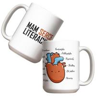 Puodelis - Aš turiu literatūrinę širdį 440ml - Molom