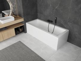 Mexen Uni priekinis panelis 140 cm stačiakampei voniai, baltas - 55099-140, 140 cm