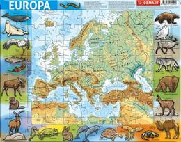 Fizinė Europa rėminės dėlionės - Demart leidykla
