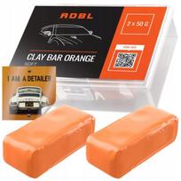 Adbl orange clay bar 2x50g minkštas plastilinas automobilio lako valymui