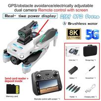 S159 GPS Dronas Profesionalus 360° kliūčių vengimo bešepetėlis 8K HD Dviguba Kamera Su Ekranu 5G WIFI FPV Dronas Sulankstomas Kvadrokopteris