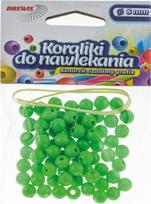 Žali siūlų karoliukai + 8 mm vėrimo karoliukai 16 - Brewis