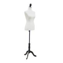 Manekeno torsas, 86x66x90 cm, Balta, Putplastis
