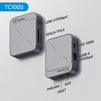 Hagibis Magnetic USB C Hub Type-C Multiport Adapter Docking Station 4K HDMI 100W PD For Macbook 17/16 Pro Thunderbolt 4