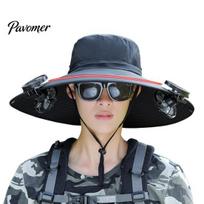 Solar Powered Cooling Hat Fan UPF 50+ UV Protection with Dual Fans Multi-function Breathable Men Women Summer Outdoor Activities Fishing Wide Brim Sun