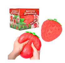 Squishy braškė antistresinis minkomas žaislas didelė