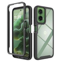 Suitable for Moto G35 rugged phone case, 360-degree full protection, anti-drop starry sky rugged protective cover Solid Color Starry Sky Mo juoda
