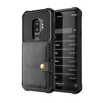 Suitable for Samsung S10Plus magnetic multifunctional card holder phone case S10E anti-drop protective case Samsung S9 juoda