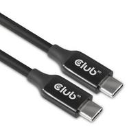Club3D USB 3.2 Gen 2 Type-C to Type-C Active Bidirectional Cable, 8K 60Hz, Male to Male, 5m / 16.4ft