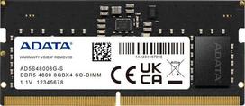 Adata Black 8GB DDR5 4800MHz SO-DIMM AD5S48008G-S