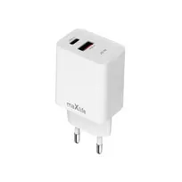 maXlife MXTC-13-20AC travel charger | 20W | PD, QC | USB-C, USB-A | white