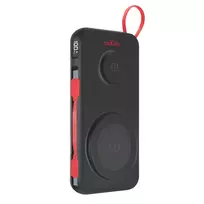 maXlife mXPB-08 10000 mAh 3-in-1 magnetic wireless power bank, black