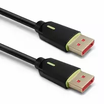 Qoltec DisplayPort v2.1 male cable | DisplayPort v2.1 male | 8K | 80G | 0.5m