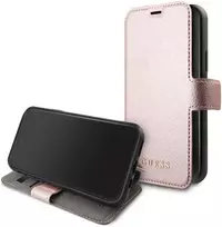 Guess Apple iPhone 12/12 Pro 6.1 Iridescent Book Case Pink