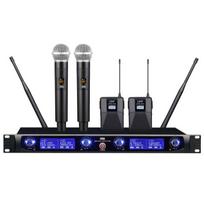 Mikrofonas DNA DNA WM4 VOCAL HEAD SET MIX dviguba belaidė garso sistema mikrofonas 2x rankinis siųstuvas 2x galvos siųstuvas + bodypack | 5908249818842 | 5908249818842