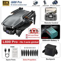 New L600 PRO MAX/PRO GPS Drone 4K 3-Axis PTZ HD Dual Camera Laser Obstacle Avoidance Brushless Motor 5G WIFI FPV Quadcopter Toys