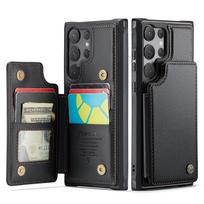 Suitable for Samsung S24ULTRA flip leather case, iPhone 15 card slot phone case, A56 multifunctional protective case Samsung S26Ultra juoda