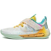 LiNing Blade 3 Team Assassin Shock Absorbing Non-Slip Wear-Resistant Low-Top Basketball Shoes Men sneaker Off-White Cream-Yellow ABAT075-1 41 white