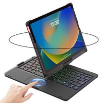 Backlit Keyboard Case with Trackpad & 360° Swivel for iPad 10th/11th Gen (A16), iPad Air 4th/5th Gen, and iPad Pro 11 (All Model iPad 10th juoda