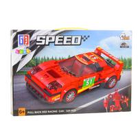 Konstruktorius, automobilis Lean Toys Speed 2in1, 329 vnt., raudona sp.