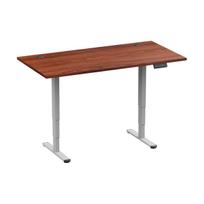Kompiuterio stalas reguliuojamo aukščio Up Up Bjorn II, 150 cm x 75 cm, 60 - 125 cm, ruda sp./pilka sp.