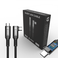 VortexVR 5m USB-C PD100W kabelis, skirtas Meta Link | skirta Meta Quest 3 / 3S / 2 (10Gbps)