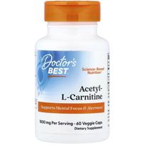 Doctor's Best Acetil-L-karnitinas su Biosint karnitinais 500 mg - 60 Veg kapsulių
