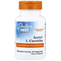 Doctor's Best L-karnitinas 500 mg – 60 vegetariškos kapsulės