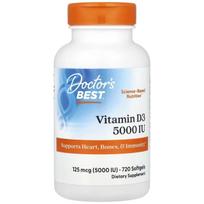 Doctor's Best Vitaminas D3 5000 TV - 720 minkštųjų gelių
