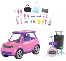 Prekė su pažeista pakuote. Automobilis lėlei Mattel Barbie Big City Big Dreams GYJ25, rožinė sp.