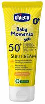 Kremas įdegio priežiūrai kūnui Chicco Baby Moments Sun SPF50+, 75 ml