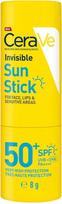Priemonė įdegio priežiūrai veidui/lūpoms Cerave Invisible SPF50+, 8 g
