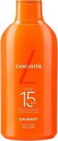 Kremas įdegio priežiūrai kūnui Lancaster Sun Beauty Silky Milk SPF15, 400 ml