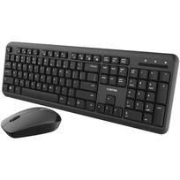 Prekė su pažeista pakuote. Belaidis klaviatūros ir pelės komplektas Canyon SET-W20 CNS-HSETW02-UK/US, Anglų (US), juoda sp.