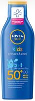 Losjonas įdegio priežiūrai kūnui Nivea Sun Kids Protect & Care SPF50+, 200 ml