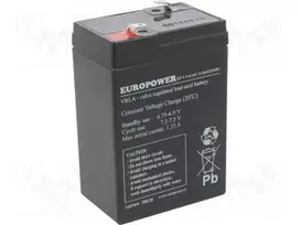 Švino-rūgšties akumuliatorius europower EP4.5-6 6V 4.5Ah